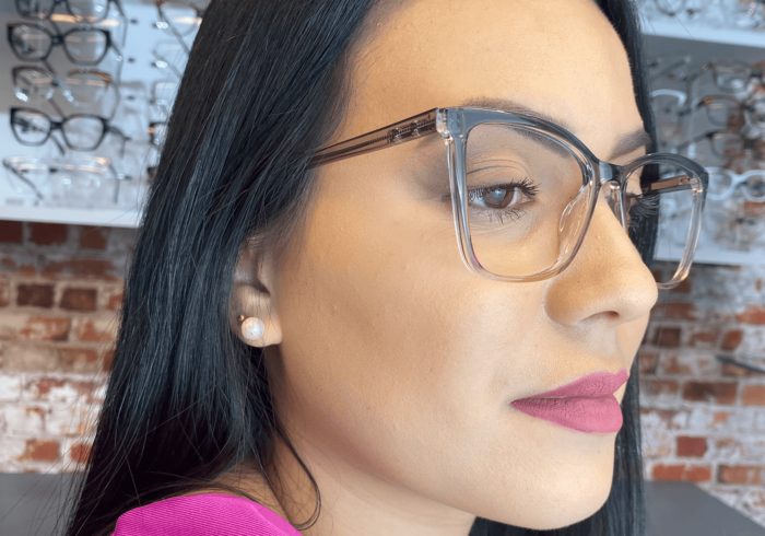 Óculos de Grau Quadrado Feminino Juliete Cristal – Ótica Bem Te Vejo